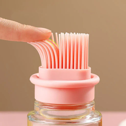 Portable Oil Bottle with Brush